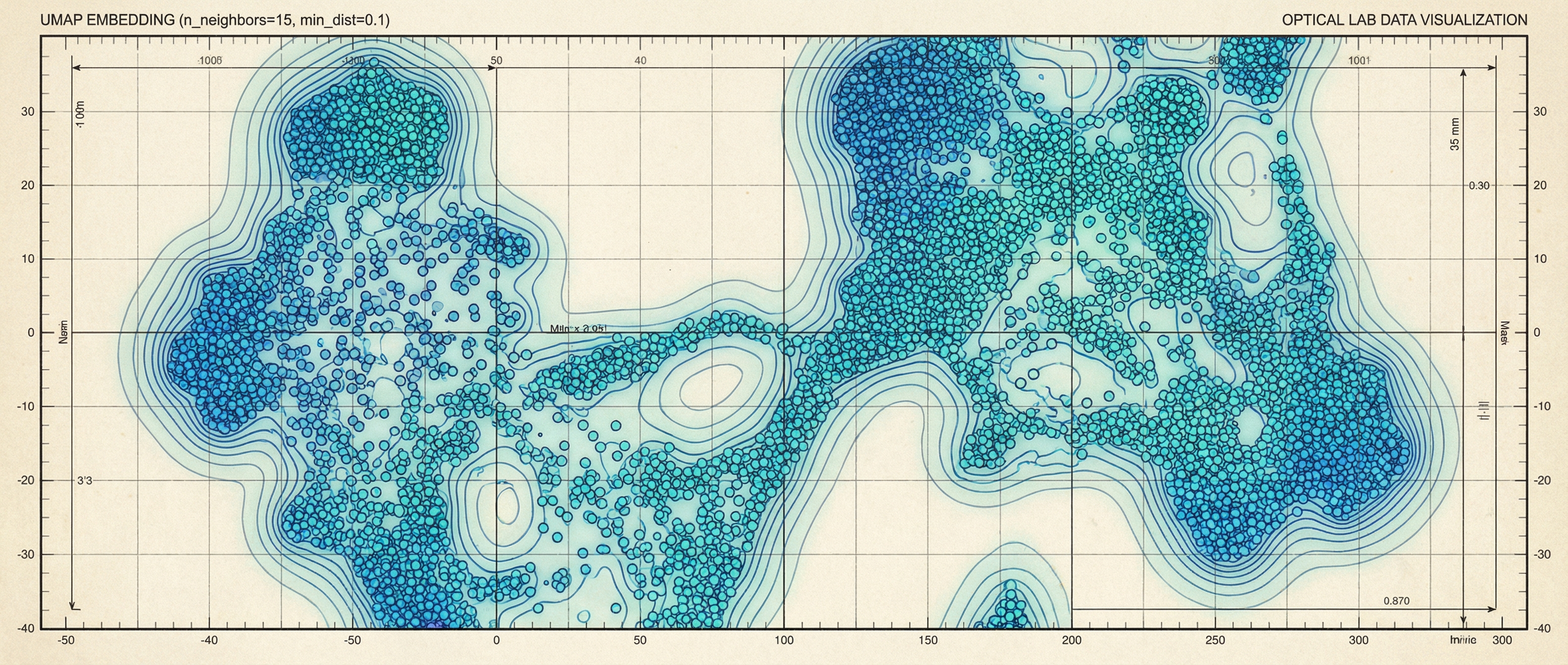 Abstract UMAP visualization